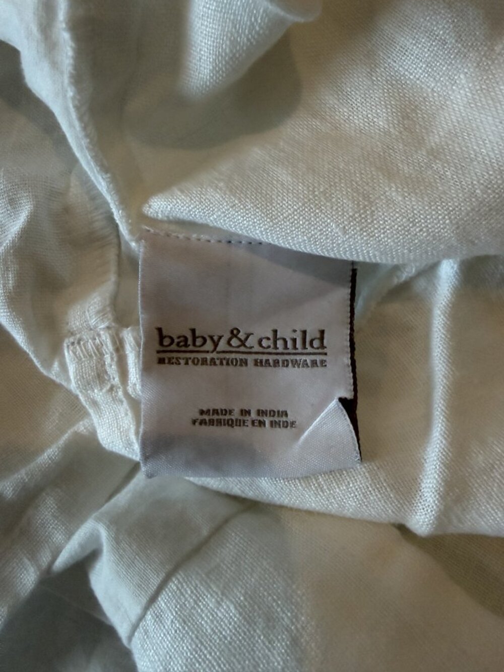 White Linen Twin Bedskirt